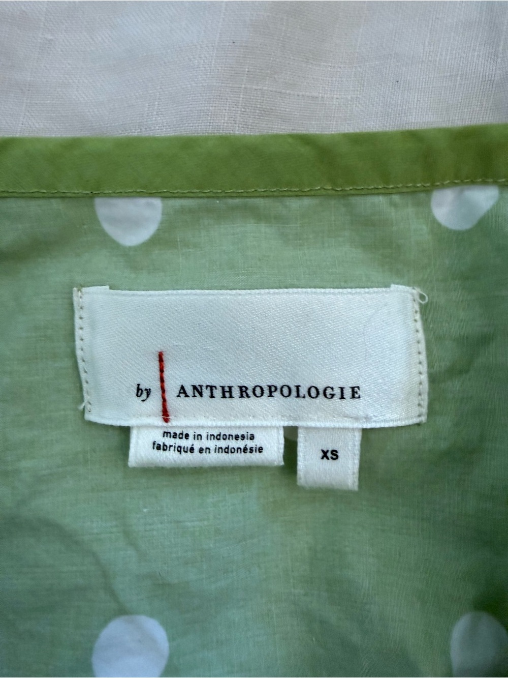 Anthropologie The Somerset Maxi Dress Light
Green White Polka Dot size- XS - Picture 7 of 8